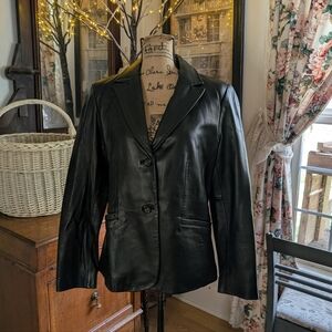 Women's Black Leather Jacket